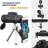 4060 High Power Monocular Telescope with Tripod - Waterproof, HD Zoom Scope for Birdwatching and Low Light Conditions view 2