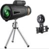 10x50 Compact Monocular Telescope with BAK4 Prism Lens, Includes Smartphone Adapter & Tripod for Bird Watching & Travel view 1
