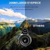 12x42 High Definition Waterproof Monocular Telescope - BAK4 Prism FMC HD for Bird Watching, Camping, and Wildlife Viewing with Smartphone Holder and Tripod view 2