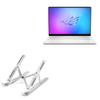 BoxWave Stand and Mount Compatible with ASUS ROG Zephyrus G14 2026 (14 in) - Compact QuickSwitch Stand, Portable Multi Angle Viewing Foldable Riser - Metallic Silver view 1