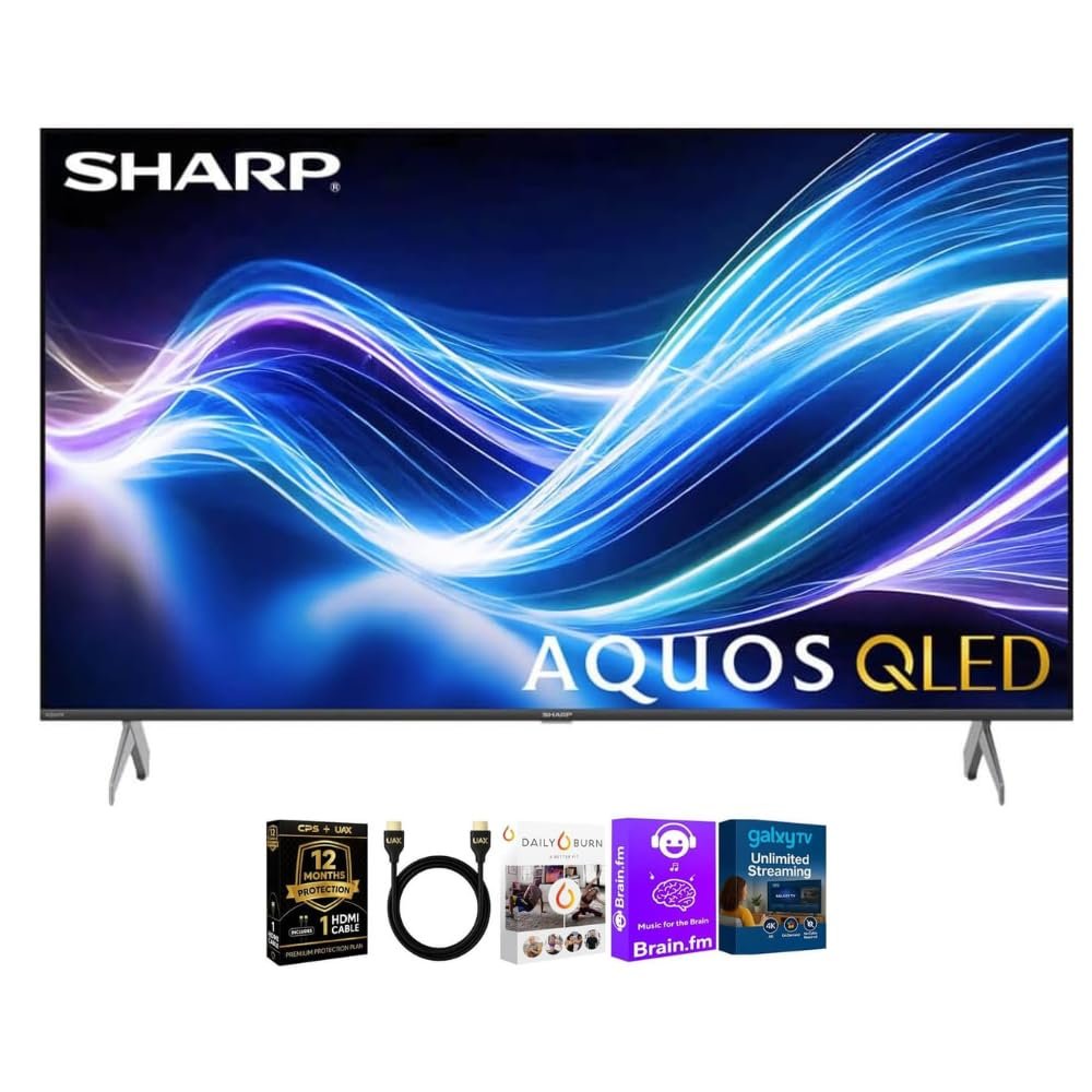 Sharp 4TC50HP7KIT1 50 inch Class AQUOS QLED 4K Ultra HD Xumo Smart TV Quantum Color HDR Motion