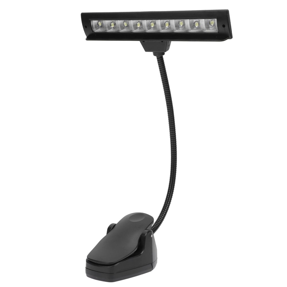 Abaodam USB Rechargeable LED Music Stand Clip Light, Adjustable Foldable Piano and Guitar Sheet Music Lamp, Small Clip Table Lamp for Reading and Bedroom Lighting