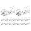 Adhesive Wire Clips | Fixer Organizer Holder,Clear Concealed Wiring Holder Stand | Multipurpose Fixer Organizer Wire Management System for Home Kitchen Wall Desk Bedside Dorm Nightstand view 1
