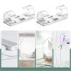 Adhesive Wire Clips | Fixer Organizer Holder,Clear Concealed Wiring Holder Stand | Multipurpose Fixer Organizer Wire Management System for Home Kitchen Wall Desk Bedside Dorm Nightstand view 4