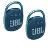 JBL CLIP4BLUPAIR Clip 4 Portable Bluetooth Speaker Pair Blue Ultra Portable Waterproof Wireless Speakers with Built in view 1