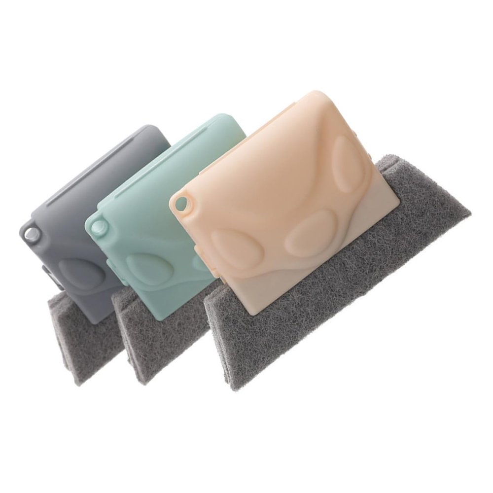 OFFIGAM Window Groove Cleaning Brush 3pcs Gap Brush Set for Window Track and Slot Cleaning Random Color