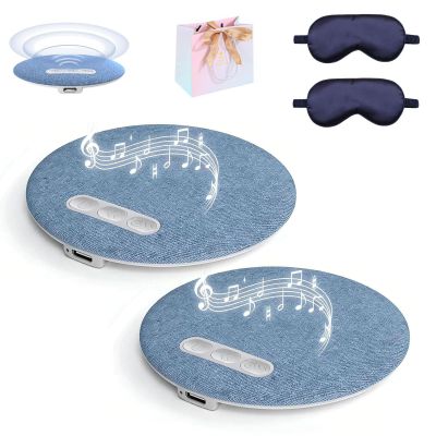 Bluetooth Pillow Speaker, Flat Under Pillow Speakers, Ultra-Thin Bluetooth Pillow Speaker with Bluetooth 6.0, Soft Immersive Sound Field, for Peaceful Nights (2pcs-Style A)