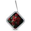 FodPand Red And Black Rose CD Case 40 Capacity DVD Case Hard Plastic Disc Booklet VCD Storage Box Portable Zipper DVD Holder Large Media Binder for Car Home Office Travel view 3