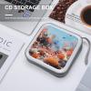 FodPand Coral Reef CD Case 40 Capacity DVD Case Hard Plastic Disc Booklet VCD Storage Box Portable Zipper DVD Holder Large Media Binder for Car Home Office Travel view 4