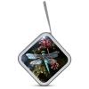 FodPand Blue Dragonfly CD Case 40 Capacity DVD Case Hard Plastic Disc Booklet VCD Storage Box Portable Zipper DVD Holder Large Media Binder for Car Home Office Travel view 3