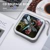 FodPand Blue Dragonfly CD Case 40 Capacity DVD Case Hard Plastic Disc Booklet VCD Storage Box Portable Zipper DVD Holder Large Media Binder for Car Home Office Travel view 4