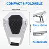 Toddmomy 2 Pcs Portable Foldable Laptop Cooling Stand Metal Computer Holder Ergonomic Notebook Riser for Office and Travel Silver Black view 2