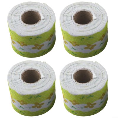 Anti-Condensation Strip Moisture Absorbing Strip for Glass 2.8M Reusable Washable Water Absorbing Sticker Customizable Length Drying Pad with Patterned Design(Four-for Leaf Clover)