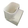 White PVC Air Conditioner Duct Cover for AC Line Set Protection  100x65 mm Decorative Casing Compatible with 3-6P Central Air Conditioning Units(Vertical Bend) view 1