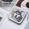 FodPand Dog in The Snow CD Case 40 Capacity DVD Case Hard Plastic Disc Booklet VCD Storage Box Portable Zipper DVD Holder Large Media Binder for Car Home Office Travel view 4