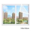 Windproof Thermal Insulation Film for, Reusable PE Plastic Sealant Kit with Double-Sided Tape, Transparent Heat Retention Material for Winter Energy Saving,(100x150cm) view 2
