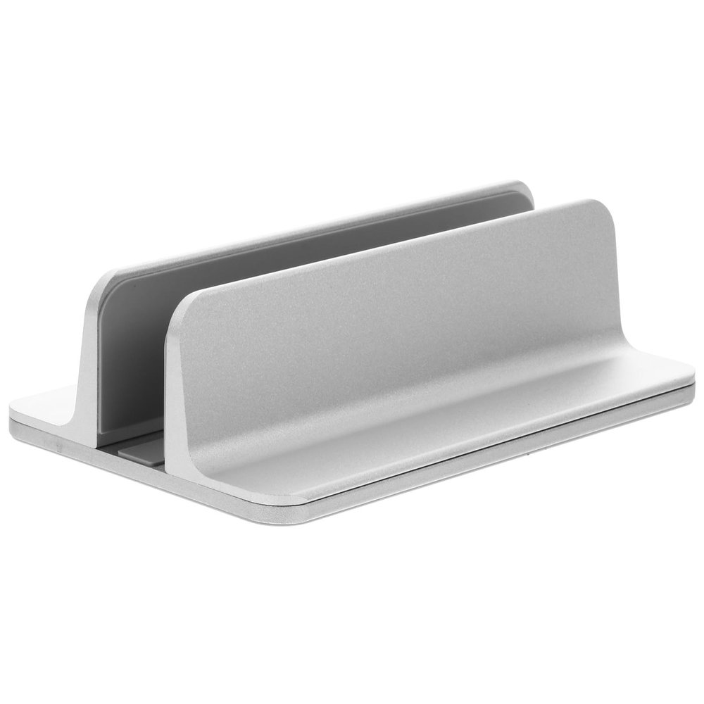 Ipetboom Vertical Laptop Stand and Tablet Desk Holder Aluminum Alloy Space-Saving Base for Desktop Use Compatible with Notebooks and Tablets