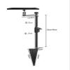 ADBWEKKF 360 Degree PTZ Rotating Projector Stand Tripod Light Clamp Table with 1/4 Inch Fixture for Ring Light Camera(No tray) view 3
