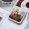 FodPand Cute Deers CD Case 40 Capacity DVD Case Hard Plastic Disc Booklet VCD Storage Box Portable Zipper DVD Holder Large Media Binder for Car Home Office Travel view 4