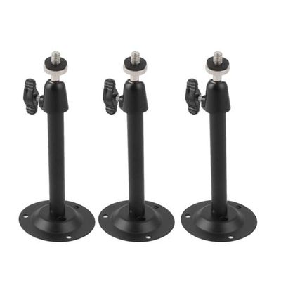 3X Rugged Black Metal Housing Camera Mount  360 Horizontal Rotation & 90 Vertical Adjustment, 2.5kg Load Capacity, Universal Fit