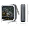 FodPand Wild Owl Birds CD Case 40 Capacity DVD Case Hard Plastic Disc Booklet VCD Storage Box Portable Zipper DVD Holder Large Media Binder for Car Home Office Travel view 2