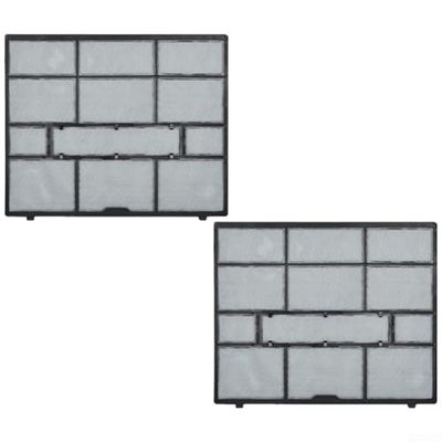 Air Conditioner Filter Screen for Hanging AC Indoor Unit Plastic Evaporator Filter Cover, Wall Mounted Dust Protection Mesh, 2-Pack(35.3X29cm)