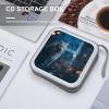 FodPand Female Lynx CD Case 40 Capacity DVD Case Hard Plastic Disc Booklet VCD Storage Box Portable Zipper DVD Holder Large Media Binder for Car Home Office Travel view 4