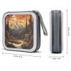FodPand Great Outdoors CD Case 40 Capacity DVD Case Hard Plastic Disc Booklet VCD Storage Box Portable Zipper DVD Holder Large Media Binder for Car Home Office Travel view 2