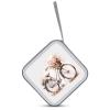 FodPand Bicycle in The Rain CD Case 40 Capacity DVD Case Hard Plastic Disc Booklet VCD Storage Box Portable Zipper DVD Holder Large Media Binder for Car Home Office Travel view 3