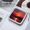 FodPand Fiery Red Sunset CD Case 40 Capacity DVD Case Hard Plastic Disc Booklet VCD Storage Box Portable Zipper DVD Holder Large Media Binder for Car Home Office Travel view 4