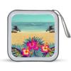 FodPand Hello Hawaii CD Case 40 Capacity DVD Case Hard Plastic Disc Booklet VCD Storage Box Portable Zipper DVD Holder Large Media Binder for Car Home Office Travel view 1