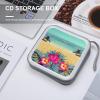 FodPand Hello Hawaii CD Case 40 Capacity DVD Case Hard Plastic Disc Booklet VCD Storage Box Portable Zipper DVD Holder Large Media Binder for Car Home Office Travel view 4