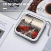 FodPand Paris CD Case 40 Capacity DVD Case Hard Plastic Disc Booklet VCD Storage Box Portable Zipper DVD Holder Large Media Binder for Car Home Office Travel view 4