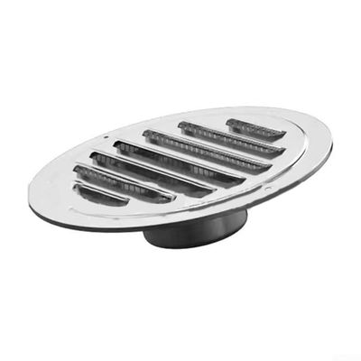 60mm Round Stainless Steel Vent Grille for Exterior Wall , Rust-Resistant Outdoor Air Ventilation Cover, Silver Duct Grill (Pack)