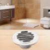 60mm Round Stainless Steel Vent Grille for Exterior Wall , Rust-Resistant Outdoor Air Ventilation Cover, Silver Duct Grill (Pack) view 2