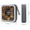 FodPand Raccoon in The Fall Tree Hole CD Case 40 Capacity DVD Case Hard Plastic Disc Booklet VCD Storage Box Portable Zipper DVD Holder Large Media Binder for Car Home Office Travel view 2