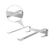 Mipcase Aluminum Alloy Laptop Stand Portable Ventilated Desktop Holder Cooling Rack for Notebook Pcs Silver, Compatible with MacBook and Laptops for Home Office Use view 3
