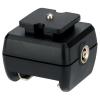 Compatible for Cameras Standard Hot Shoe Adapter with Extra PC Sync Port for Off Camera Flash Studio Light Strobes view 3