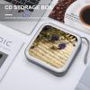 FodPand Music Sheet CD Case 40 Capacity DVD Case Hard Plastic Disc Booklet VCD Storage Box Portable Zipper DVD Holder Large Media Binder for Car Home Office Travel view 4