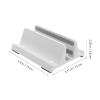 Zerodeko 3-in-1 Vertical Laptop and Tablet Stand Holder with Adjustable Width Abs Material, Universal Desktop Dock for Home Office Use, White view 2