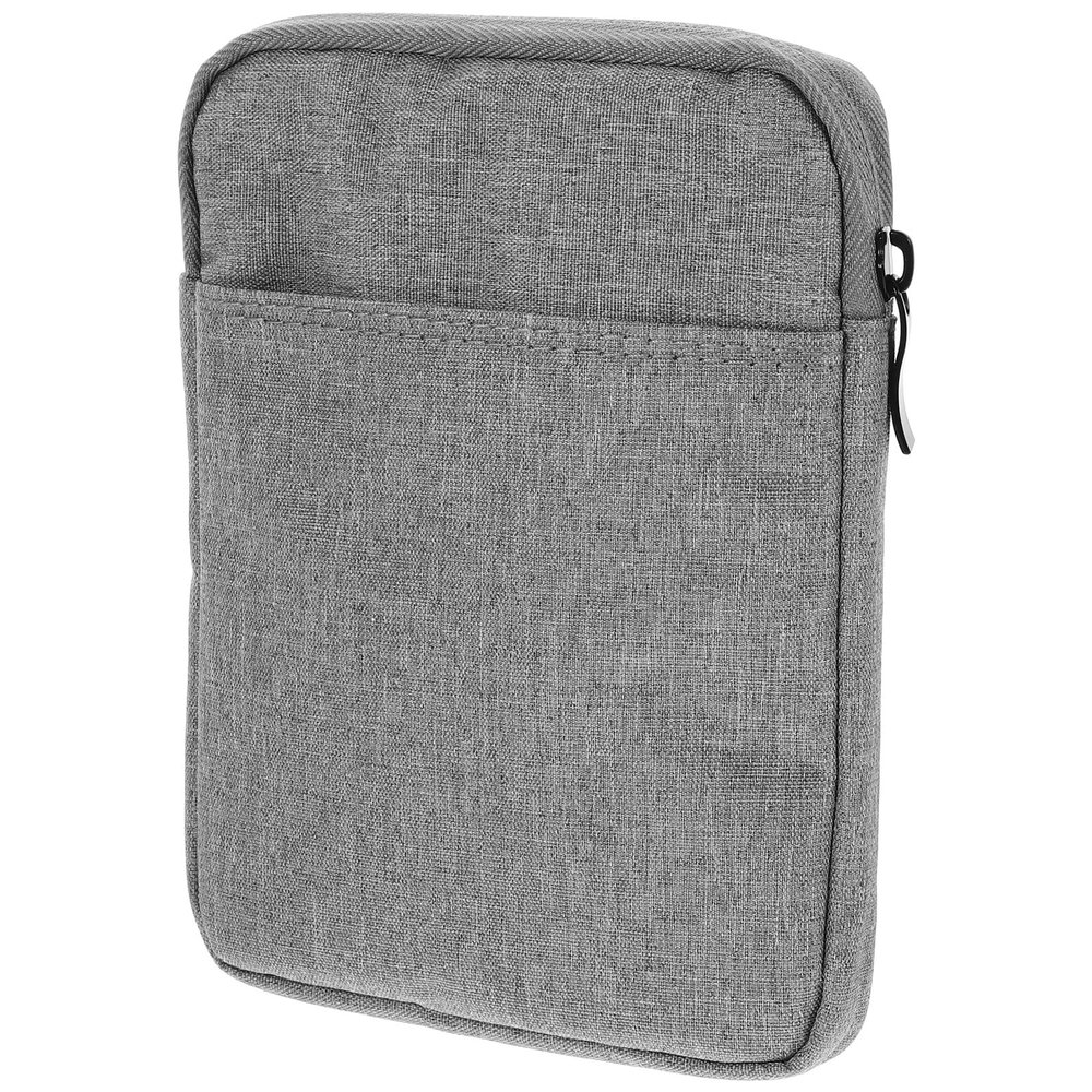Kisangel 6-inch E-Reader Protective Cover Sleeve, Waterproof E-Reader Carrying Case with Light Gray Fabric, Travel E-Book Reader Bag for Portable Device Protection