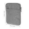Kisangel 6-inch E-Reader Protective Cover Sleeve, Waterproof E-Reader Carrying Case with Light Gray Fabric, Travel E-Book Reader Bag for Portable Device Protection view 2