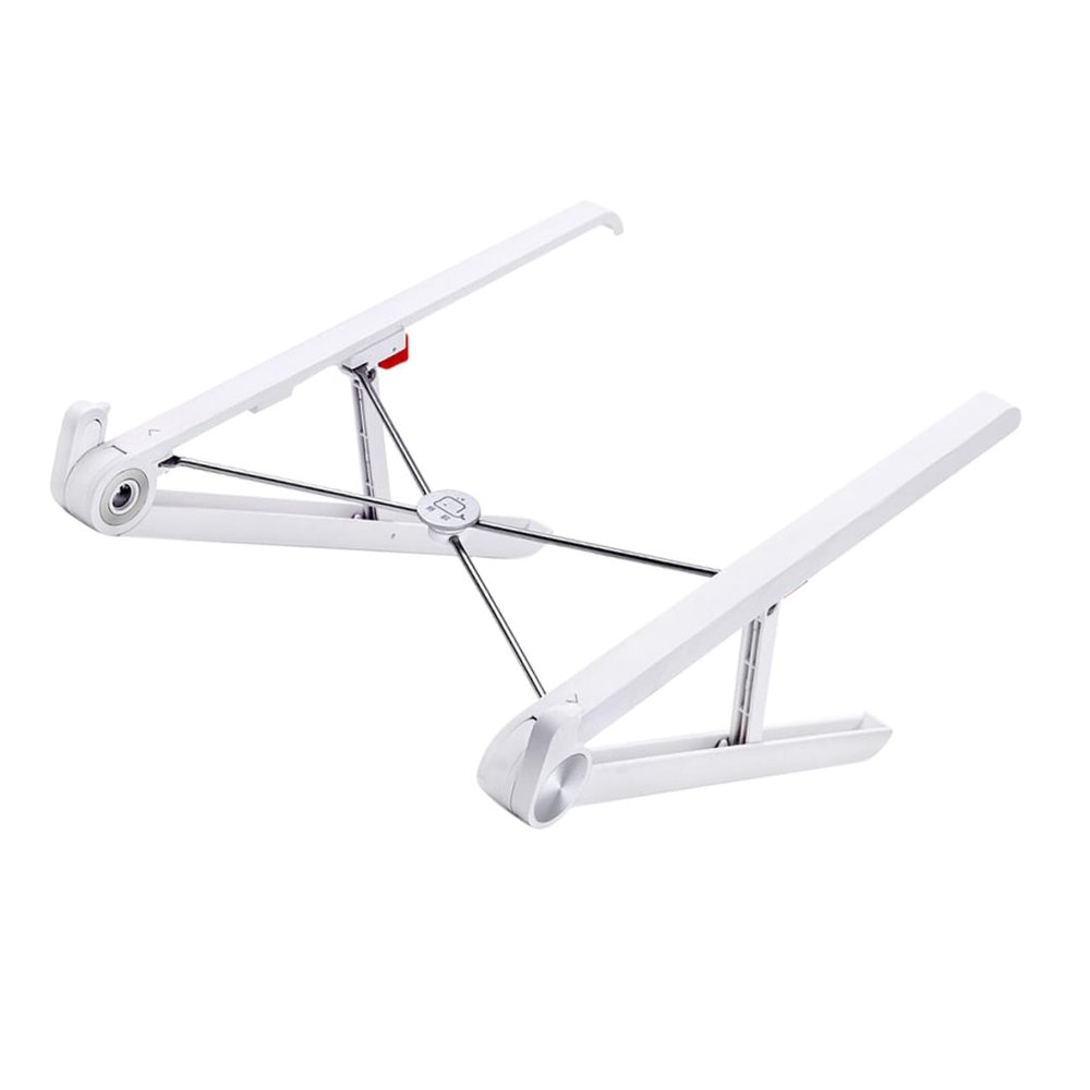 BAZEITFLOW Portable Folding Laptop Cooling Stand Notebook Holder with Adjustable Tilt for Desk and Travel Lightweight Foldable Laptop Rack