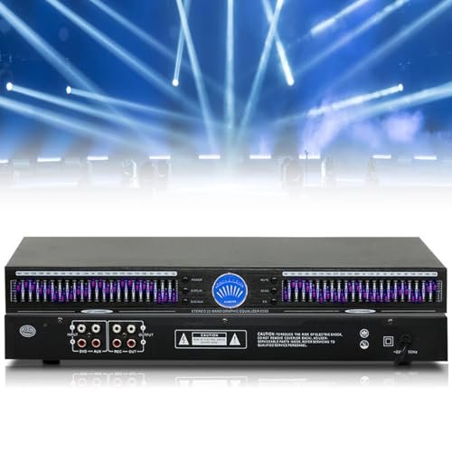 Portable Audio Equalizer with Dual Channel and Noise Reduction for Studio and Stage Use