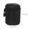 KALLORY Waterproof Shockproof Nylon Lens Case Pouch for Dslr Cameras Small Protective Camera Lens Bag with Zipper Compact Accessories Carry Pouch for Travel and Outdoor Photography view 2