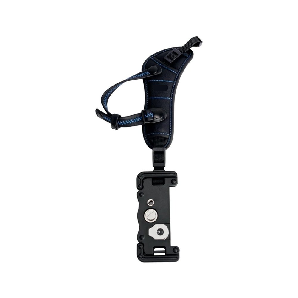Compatible for Canon/Nikon Cameras Hand Grip Strap with Standing U Plate Holder(Blue)