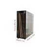 tanyunji001 CD Storage Rack, Acrylic Vinyl Record Display Holder with Brass Feet Home CD Album Favourites Rack view 2
