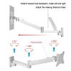 Wall Mount Laptop Holder with Adjustable Height and Angle, Aluminum Alloy Cooling Tray, Supports up to 6kg, Ideal for Office and Workstation view 4