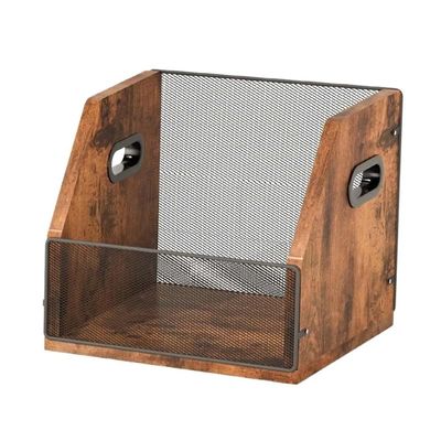 tanyunji001 CD Storage Rack, CD Storage Box Case Music Album Record Holder Comics Books Display Rack Multifunctional Desktop Organizer