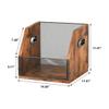 tanyunji001 CD Storage Rack, CD Storage Box Case Music Album Record Holder Comics Books Display Rack Multifunctional Desktop Organizer view 2
